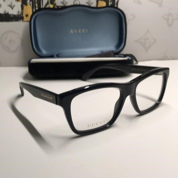 New Authentic Gucci Black Eyeglasses GG1177o 004 - Picture 4 of 11